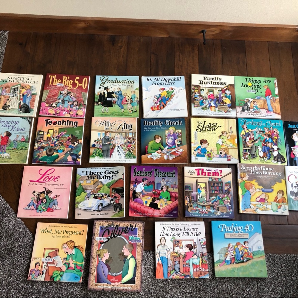 📚23 Comic Books FOR BETTER OR FOR WORSE Lynn Johnston Book Lot Comics English